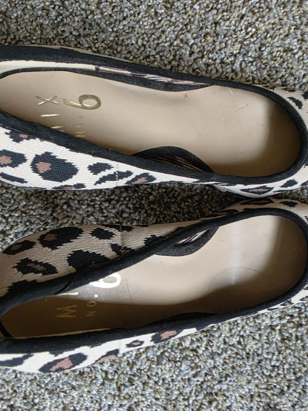Mix No. 6 Leopard-Print Pointed-Toe Pumps in Beige and Black